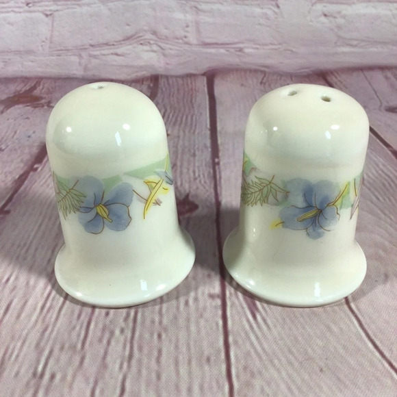 Vintage Floral Salt and Pepper Shaker Pair - Picture 1 of 6